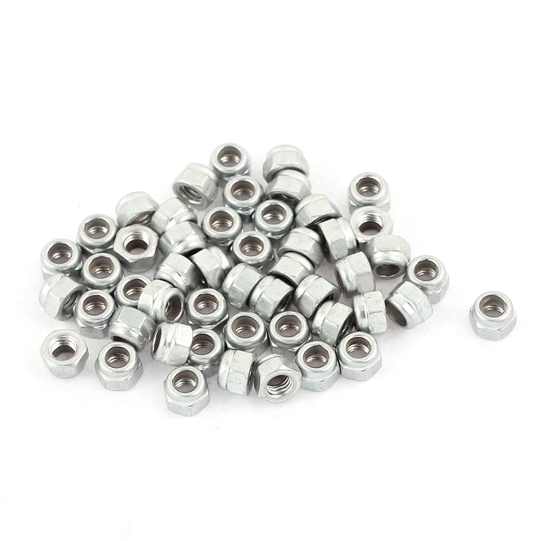 OxoxO 100pcs M3 Stainless Steel 304 Self-Locking Nylock Nylon Insert Hex Lock Nuts